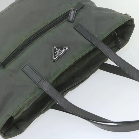 PRADA Tote Bag Nylon 2way Gray Auth - Picture 10 of 16